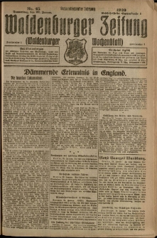 Waldenburger Zeitung, Jg. 66, 1920, nr 25