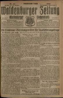 Waldenburger Zeitung, Jg. 66, 1920, nr 40
