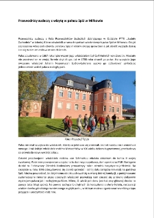 Przewodnicy sudeccy z wizytą w pałacu Spiż w Miłkowie [Dokument elektroniczny]
