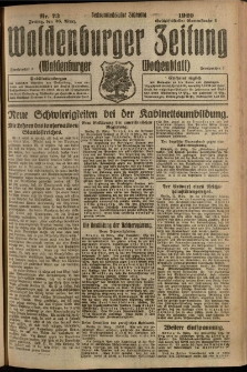 Waldenburger Zeitung, Jg. 66, 1920, nr 73