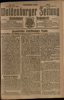 Waldenburger Zeitung, Jg. 66, 1920, nr 80