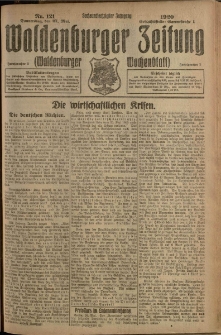 Waldenburger Zeitung, Jg. 66, 1920, nr 121