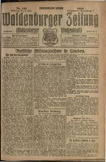Waldenburger Zeitung, Jg. 66, 1920, nr 126
