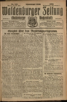 Waldenburger Zeitung, Jg. 66, 1920, nr 148