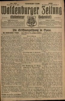 Waldenburger Zeitung, Jg. 66, 1920, nr 155