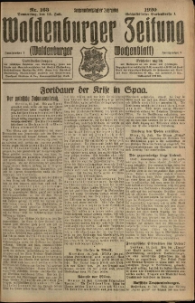 Waldenburger Zeitung, Jg. 66, 1920, nr 163