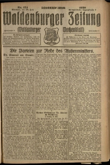 Waldenburger Zeitung, Jg. 66, 1920, nr 174
