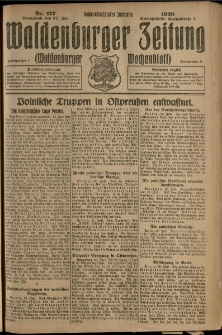 Waldenburger Zeitung, Jg. 66, 1920, nr 177