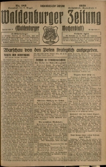 Waldenburger Zeitung, Jg. 66, 1920, nr 183