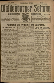 Waldenburger Zeitung, Jg. 66, 1920, nr 193