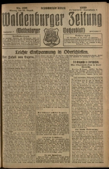 Waldenburger Zeitung, Jg. 66, 1920, nr 196