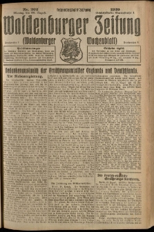 Waldenburger Zeitung, Jg. 66, 1920, nr 202