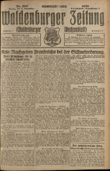 Waldenburger Zeitung, Jg. 66, 1920, nr 206