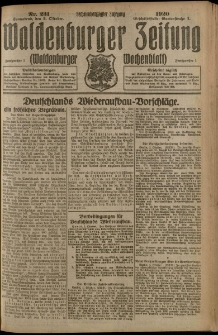 Waldenburger Zeitung, Jg. 66, 1920, nr 231