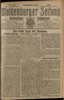 Waldenburger Zeitung, Jg. 66, 1920, nr 236