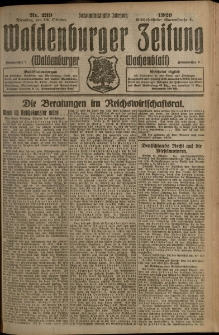 Waldenburger Zeitung, Jg. 66, 1920, nr 239
