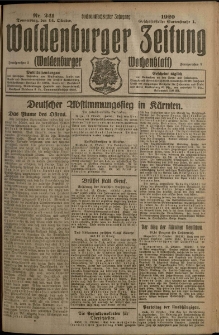 Waldenburger Zeitung, Jg. 66, 1920, nr 241