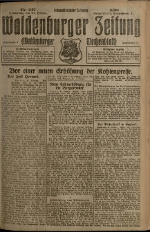 Waldenburger Zeitung, Jg. 66, 1920, nr 247