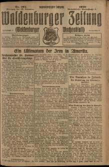 Waldenburger Zeitung, Jg. 66, 1920, nr 264