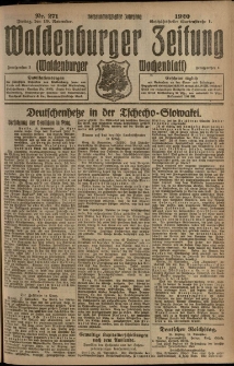 Waldenburger Zeitung, Jg. 66, 1920, nr 271