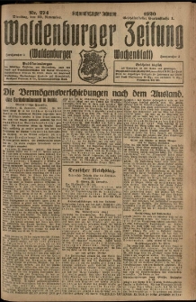 Waldenburger Zeitung, Jg. 66, 1920, nr 274
