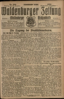 Waldenburger Zeitung, Jg. 66, 1920, nr 280