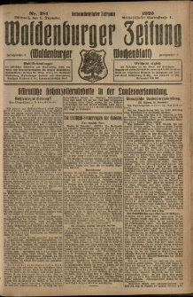 Waldenburger Zeitung, Jg. 66, 1920, nr 281