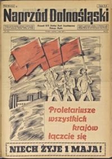 Naprzód Dolnośląski : dziennik W[ojewódzkiego] K[omitetu] Polskiej Partii Socjalistycznej Dolnego Śląska, 1947, nr 102 [1.05]
