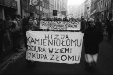 Jelenia Góra - protest przeciwko budowie kopalni w Czarnowie (fot. 4) [Dokument ikonograficzny]