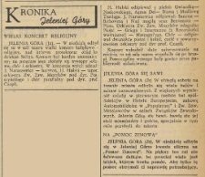 Kronika Jeleniej Góry : Wielki koncert religijny