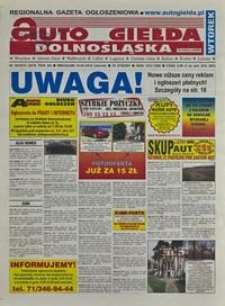 Auto Giełda Dolnośląska : regionalna gazeta ogłoszeniowa, 2016, nr 30 (2678) [19.04]