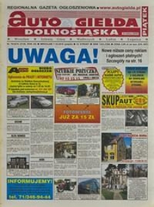 Auto Giełda Dolnośląska : regionalna gazeta ogłoszeniowa, 2016, nr 78 (2726) [7.10]