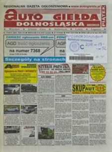 Auto Giełda Dolnośląska : regionalna gazeta ogłoszeniowa, 2018, nr 17 (2863) [2.03]