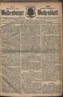 Waldenburger Wochenblatt, Jg. 28, 1882, nr 7