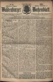 Waldenburger Wochenblatt, Jg. 28, 1882, nr 11
