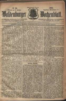 Waldenburger Wochenblatt, Jg. 28, 1882, nr 13