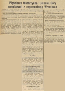 Pięściarze Wałbrzycha i Jeleniej Góry zremisowali z reprezentacją Wrocławia