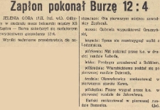 Zapłon pokonał Burzę 12:4
