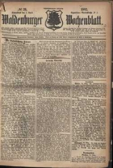 Waldenburger Wochenblatt, Jg. 28, 1882, nr 26