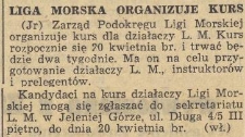 Liga Morska organizuje kurs