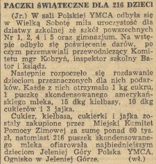 Paczki świąteczne dla 216 dzieci