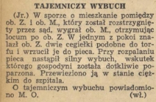 Tajemniczy wybuch