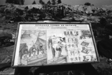 Pstrąże - tablica informacyjna w języku rosyjskim [Dokument ikonograficzny]