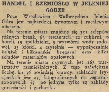 Handel i rzemiosło w Jeleniej Górze