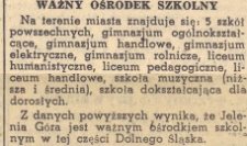 Ważny ośrodek szkolny