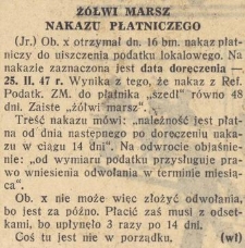 Żółwi marsz nakazu płatniczego