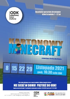 Kartonowy Minecraft - plakat [Dokument życia społecznego]