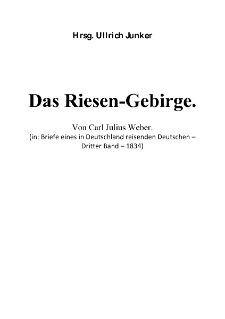 Das Riesen-Gebirge [Dokument elektroniczny]