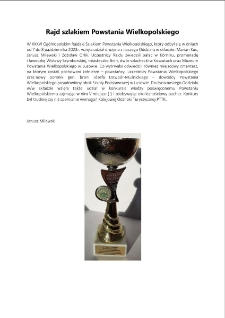 Rajd szlakiem Powstania Wielkopolskiego