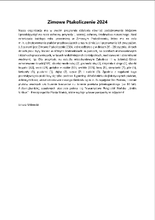 Zimowe Ptakoliczenie 2024